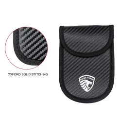 2 x RFID Autosleutel Hoesje Anti-Skim Carbon Style
