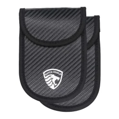 2 x RFID Autosleutel Hoesje Anti-Skim Carbon Style
