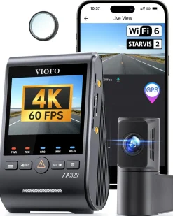 A329S 2CH 4K Wifi GPS dashcam
