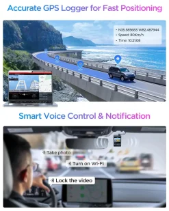 A329S 2CH 4K Wifi GPS dashcam