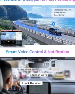 A329S 1CH 4K Wifi GPS dashcam