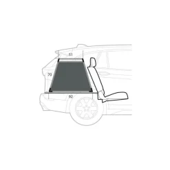 auto-hondenbench 65 x 92 x 70H cm