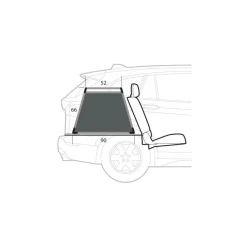 auto-hondenbench 55 x 90 x 66H cm