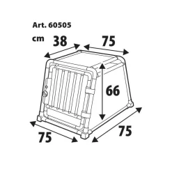 auto-hondenbench 75 x 75 x 66H cm
