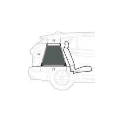 auto-hondenbench 75 x 75 x 66H cm