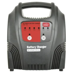 Automatische geïsoleerde acculader 6/12 Volt 6A