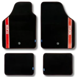 Automatten set - Stof - Rood