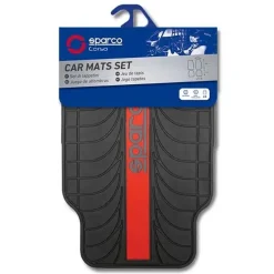 Automatten Set Sparco Rubber - Rood