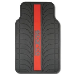 Automatten Set Sparco Rubber - Rood
