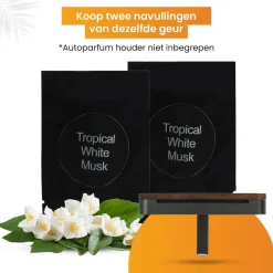 Autoparfum Navulling - Tropische Witte Muskus