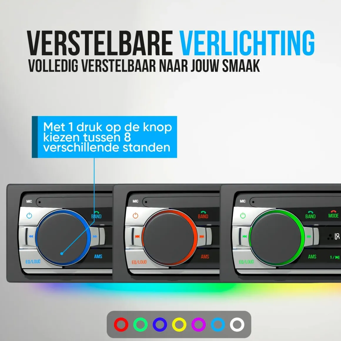Autoradio met Bluetooth - 1DIN