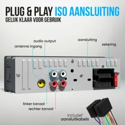Autoradio met Bluetooth - 1DIN