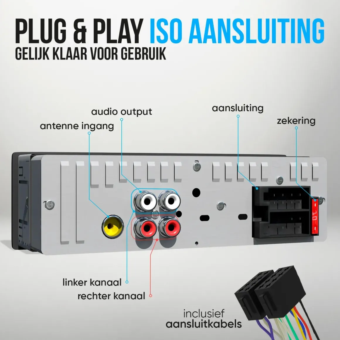 Autoradio met Bluetooth - 1DIN