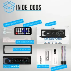 Autoradio met Bluetooth - 1DIN