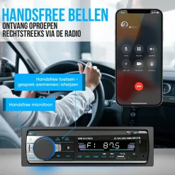 Autoradio met Bluetooth - 1DIN