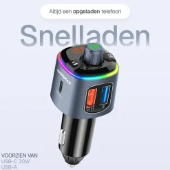 Bluetooth FM Transmitter Carkit USB C