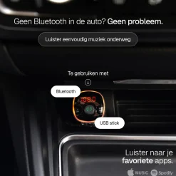 Bluetooth FM Transmitter Carkit USB C