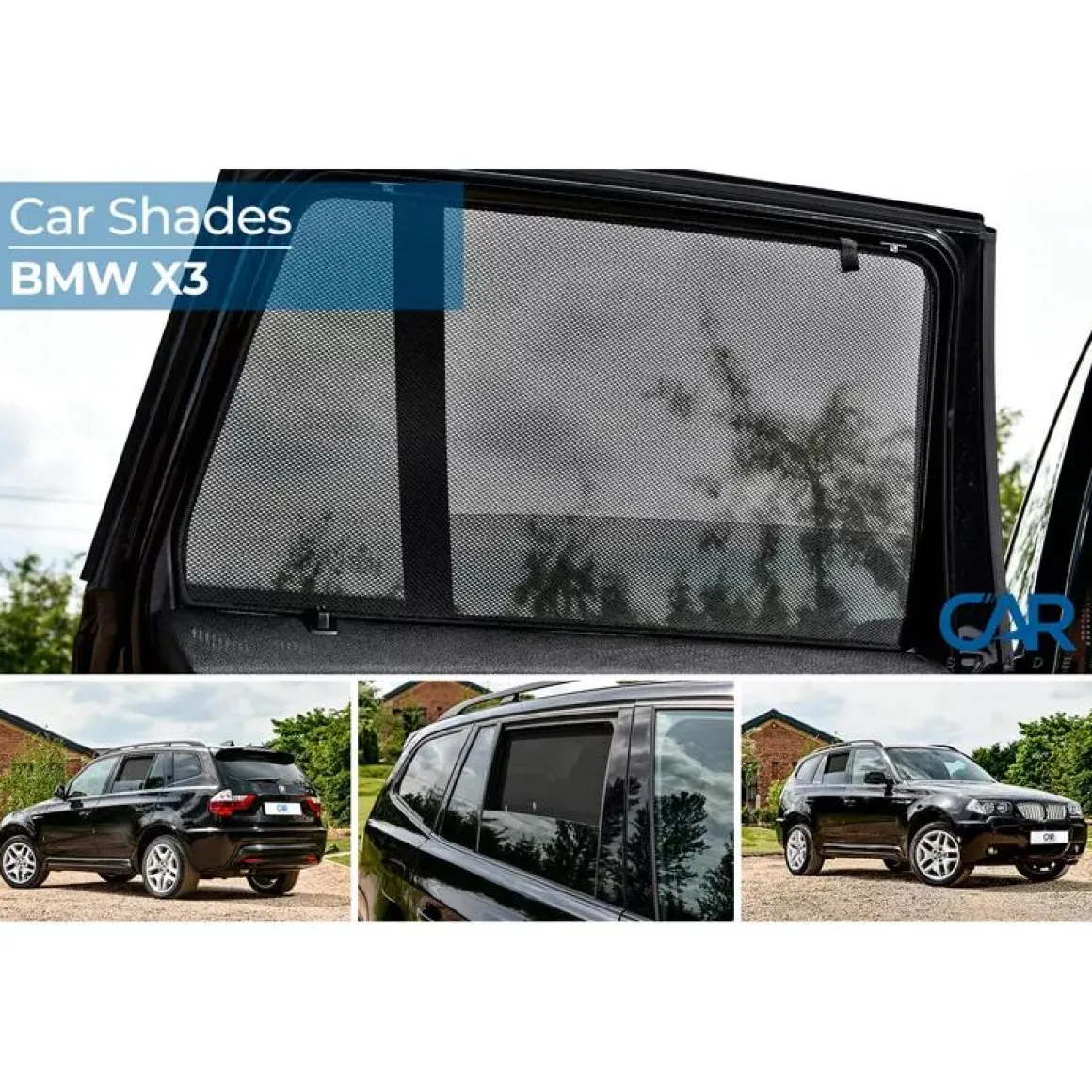 BMW X3 E83 2003-2010 - Zonneschermen achterportieren