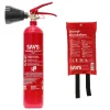 Brandblus box CO2 blusser 2 kg en Blusdeken