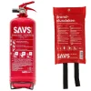 Brandblus box Poederblusser 2 kg en Blusdeken