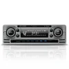 1-DIN Retro DAB+ Autoradio Chroom Bluetooth
