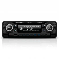 1-DIN Retro DAB+ Autoradio Zwart Bluetooth