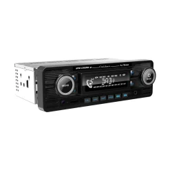 1-DIN Retro DAB+ Autoradio Zwart Bluetooth