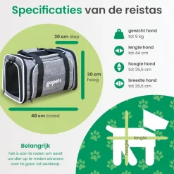 Draagtas Hond en Kat - 40x25x25cm - L