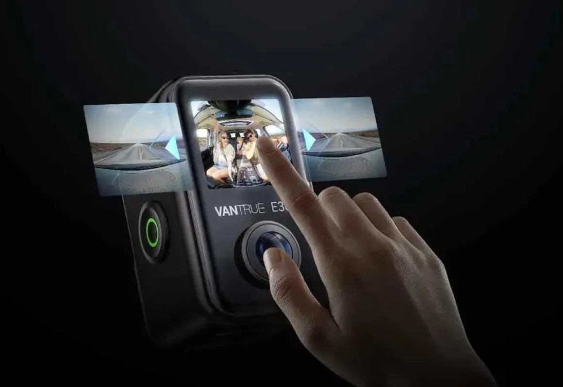 E360 Ace Cloud 5K 3CH Wifi GPS 360 graden dashcam