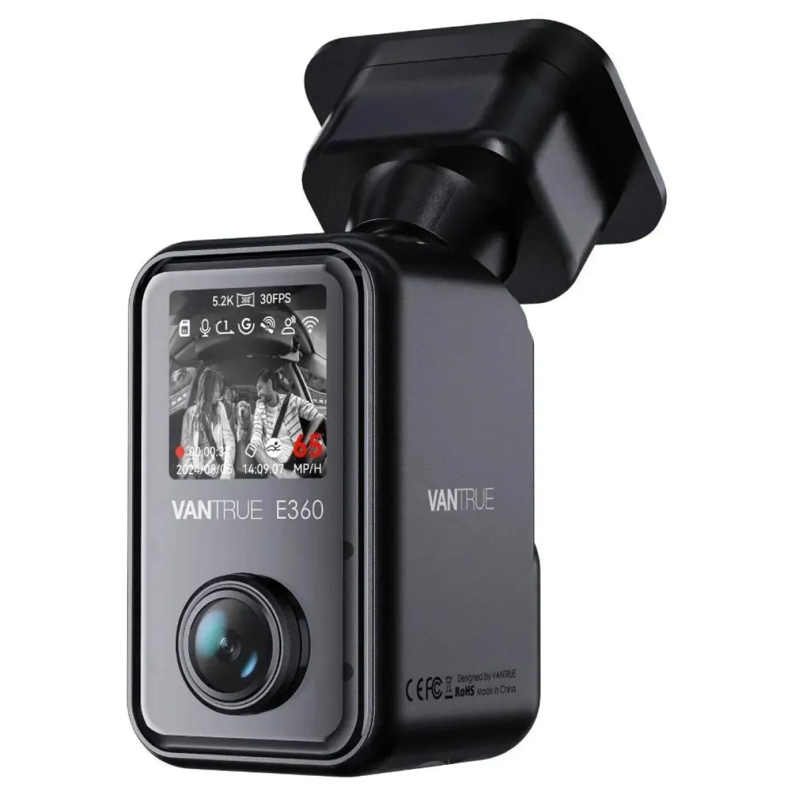 E360 Cloud 5K 2CH Wifi GPS 360 dashcam