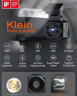 E1 Lite Full HD Wifi GPS dashcam