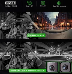 E360 Plus Cloud 5K 3CH Wifi GPS dashcam