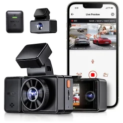 E3 Triple 3CH 2K QuadHD Wifi GPS dashcam
