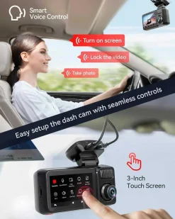 F17 Elite 3CH 4K Wifi GPS 128gb dashcam