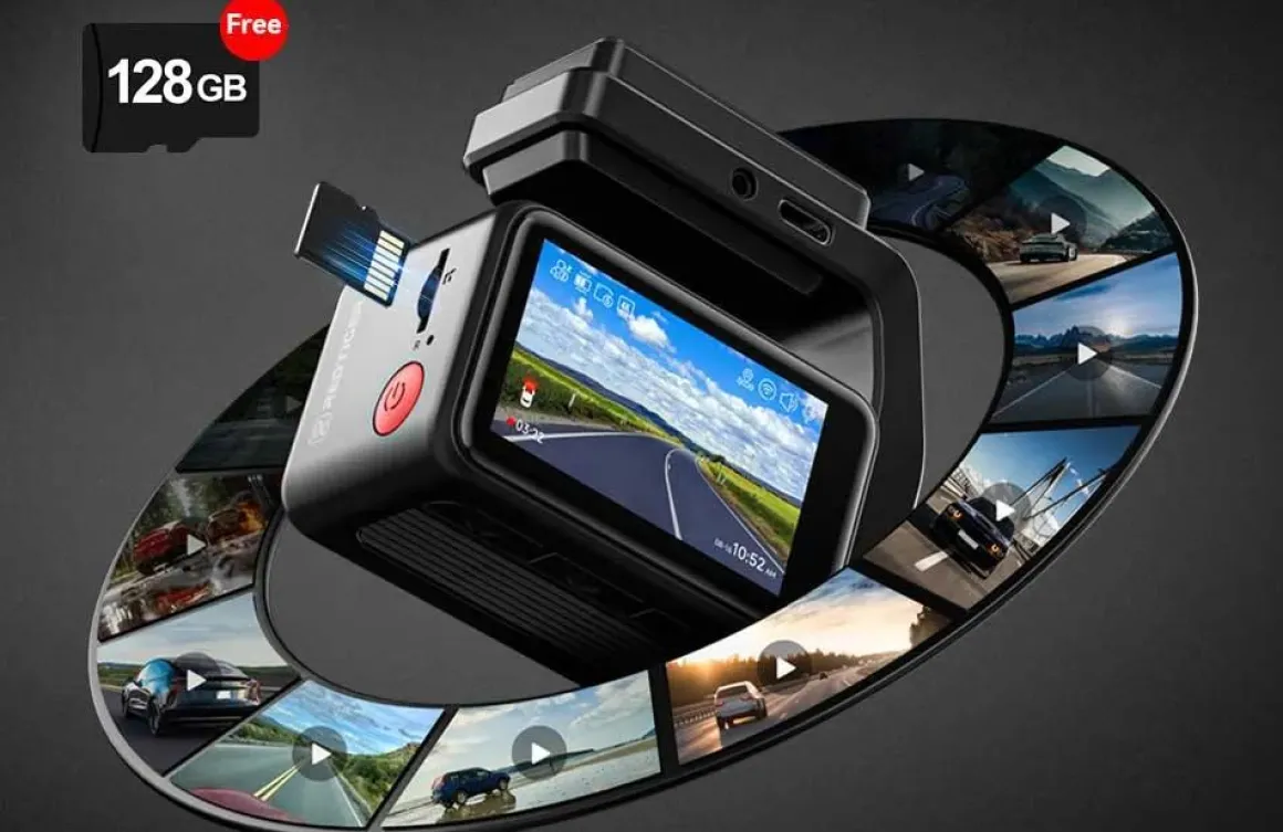 F4 Pro 2CH 4K Touch Wifi GPS 128gb dashcam