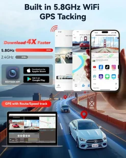 F7N Elite 4K Touch Wifi GPS 2CH 128gb dashcam