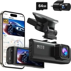 F7NT Touch 4K Touch Wifi GPS 2CH 64gb dashcam