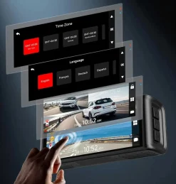 F7NT Touch 4K Touch Wifi GPS 2CH 64gb dashcam