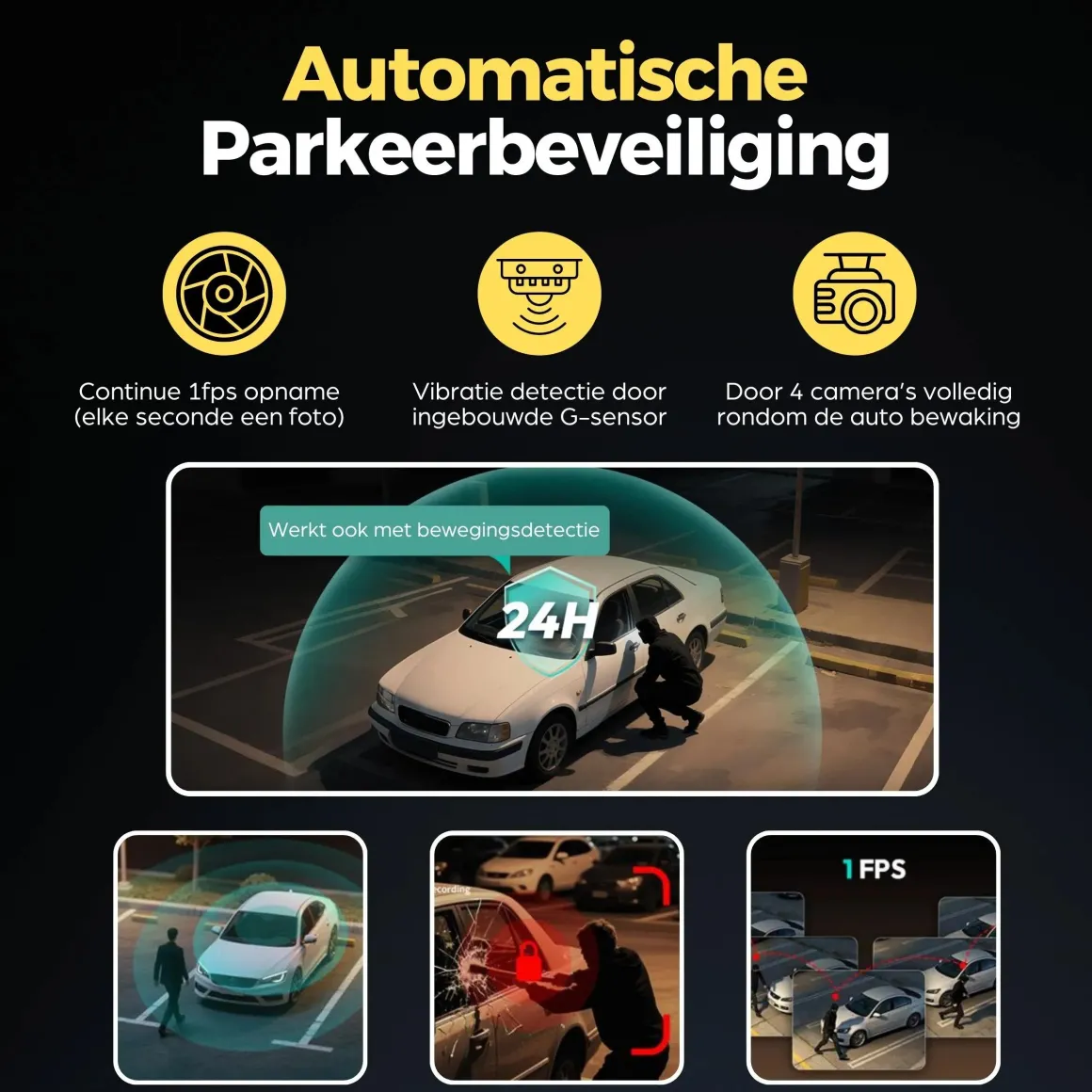 G980H 4CH 4K Wifi GPS 128gb 360 graden dashcam