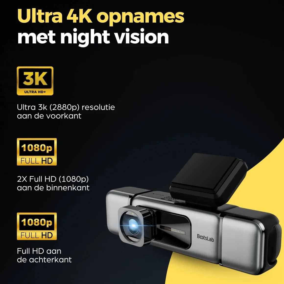 G980H 4CH 4K Wifi GPS 128gb 360 graden dashcam