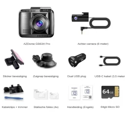 GS63H Pro True 4K 2CH Wifi GPS 64gb