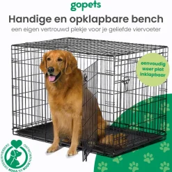 Hondenbench L - Incl. Plaid - 2 Deuren