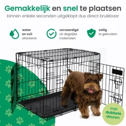Hondenbench XL - Incl. Plaid - 2 Deuren