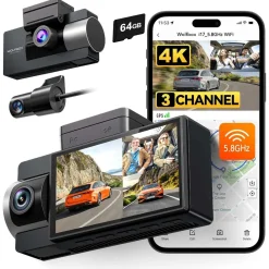 i17 3CH 4K Wifi GPS 64gb dashcam