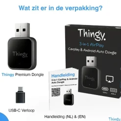 4-in-1 CarPlay & Android Auto Dongle