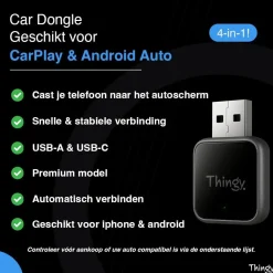 4-in-1 CarPlay & Android Auto Dongle