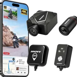 K5 2CH Dual True 4K Wifi GPS motor dashcam