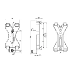 Kentekenplaathouder clips