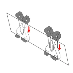 Kentekenplaathouder clips