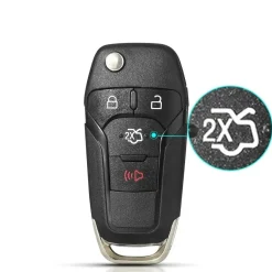 Klapsleutelbehuizing 4 knops geschikt voor Ford